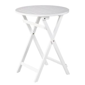 LODGE - τραπέζι πτυσσόμενο λευκό, στρογγυλό Δ58