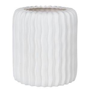 BON-TON - βάζο κεραμικό Υ20cm, λευκό