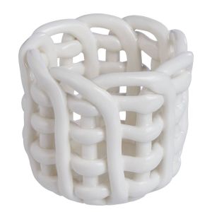 LITTLE CRAFT - κηροπήγιο για ρεσό Δ6cm, λευκό