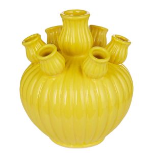 ARRANGEMENT - βάζο κεραμικό 20cm, κίτρινο
