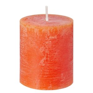 RUSTIC - κερί Δ6,8 x 8 cm, πορτοκαλί