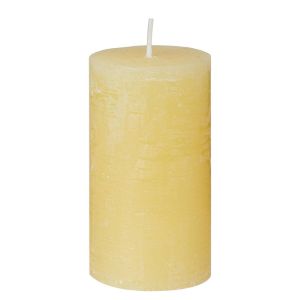 RUSTIC - κερί Δ6,8x13cm, κίτρινο