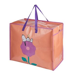 BAG ATTACK - τσάντα αποθήκευσης SNOOPY "flower", πορτοκαλί