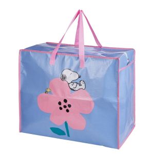 BAG ATTACK - τσάντα αποθήκευσης SNOOPY "flower", μπλε