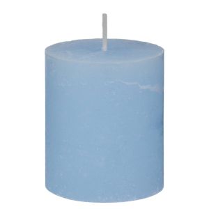 RUSTIC - κερί Δ6,8 x 8 cm, γαλάζιο