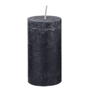 RUSTIC - κερί 6,8x13cm, μαύρο