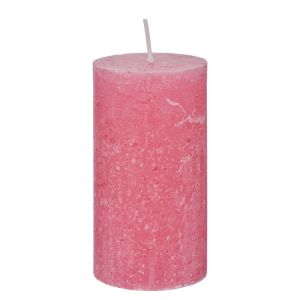 RUSTIC - κερί 6,8 x 13 cm, ροζ
