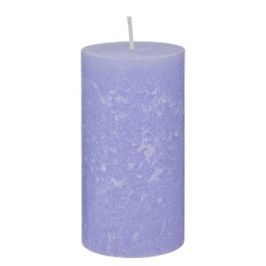 RUSTIC - κερί 6,8x13cm, λιλά