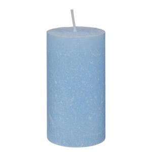 RUSTIC - κερί 6,8x13cm, γαλάζιο