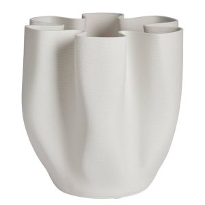 VISION 3D - βάζο 3D PRINTED 26cm, λευκό