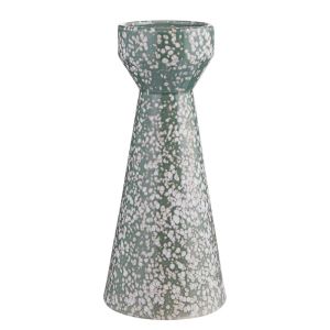 SPECKLE - κηροπήγιο κεραμικό 30cm, φασκόμηλο
