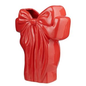 PRESENT - βάζο σε σχήμα φιόγκου, κόκκινο