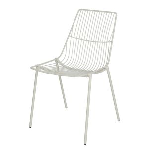 JILL - καρέκλα μεταλλική, μπεζ