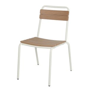 TONKA - καρέκλα μεταλλική, κρεμ