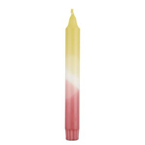 DIP-DYE - κερί ροζ/κίτρινο 20cm
