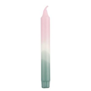 DIP-DYE - κερί μέντα/ανοιχτό ροζ 20 cm