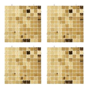 DISCO - διακόσμηση τοίχου 4 τμχ, χρυσό