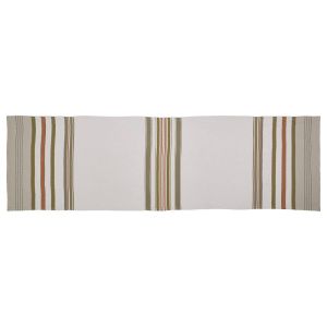 INNER - runner με ρίγες 150x50 cm, κρεμ
