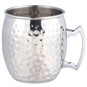 MOSCOW MULE - κούπα σφυρήλατη ασημί, 470 ml