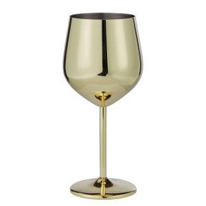 MANHATTAN LOUNGE - ποτήρι κρασιού από ανοξείδωτο ατσάλι, χρυσό
