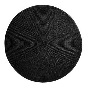 AMBIENTE - σουπλά στρογγυλό Δ38cm μαύρο