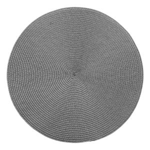 AMBIENTE - σουπλά στρογγυλό Δ38cm σκούρο γκρι