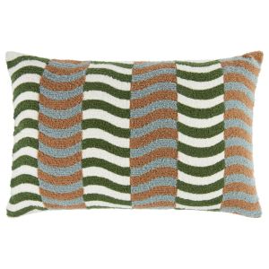 RETRO RHYTHM - μαξιλάρι 40x60 cm, πράσινο
