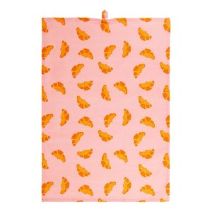 KITCHEN TALES - πετσέτα κουζίνας βαμβακερή 50x70cm με μοτίβο κρουασάν