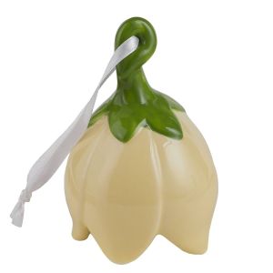 BLOSSOM - διακοσμητικό λουλούδι κεραμικό 7cm, κίτρινο