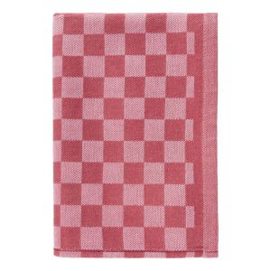 CHECKER STYLE - πετσέτα κουζίνας βαμβακερή, κόκκινο