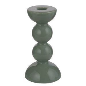 SUPER NATURAL - κηροπήγιο κεραμικό 14cm, πράσινο