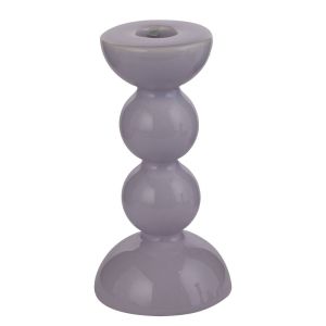 SUPER NATURAL - κηροπήγιο κεραμικό 14cm, μωβ