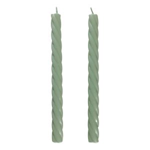 TWISTED - κεριά σετ 2 τεμαχίων 25cm, μέντα