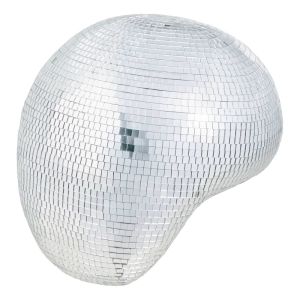 DISCO - διακοσμητική ντισκομπάλα "λιωμένη" 20cm, ασημί