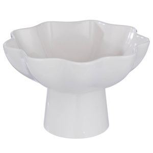 LOUISE - μπολ σερβιρίσματος με βάση, κρεμ