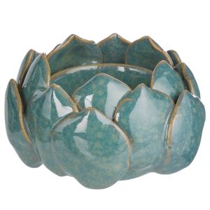 BLOSSOM - κηροπήγιο κεραμικό για ρεσό, πράσινο