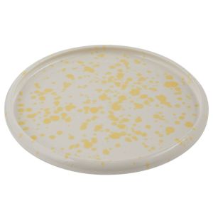 BOOGY SPLASH - πιάτο κεραμικό πρωινού 21cm, κίτρινο