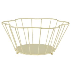 BLOOMING - καλάθι αποθήκευσης μεταλλικό, κίτρινο παστέλ