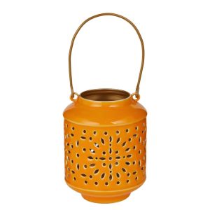 BLUE MAROCCO - φανάρι μεταλλικό 13cm, πορτοκαλί