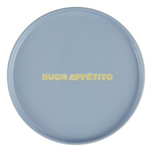 GOOD VIBES - πιάτο από πορσελάνη "buon appetito" 15cm