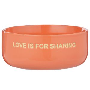 GOOD VIBES - μπολ σερβιρίσματος από πορσελάνη "love is for sharing" 720ml