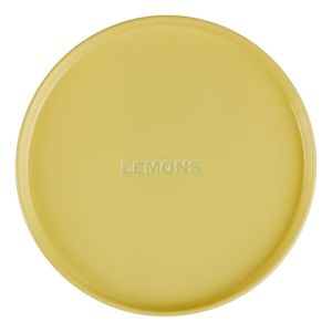 GOOD VIBES - πιάτο από πορσελάνη "lemons" 15cm
