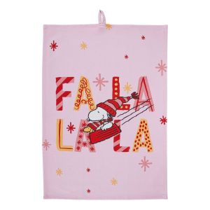 PEANUTS - πετσέτα κουζίνας βαμβακερή "FaLaLaLa"