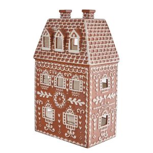 GINGER BREAD - διακοσμητικό  κεραμικό "gingerbread house" 11cm