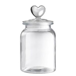 SWEET HEART - δοχείο αποθήκευσης γυάλινο "Heart" 1000ml