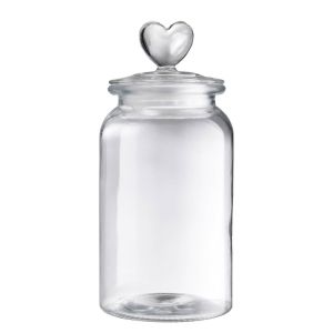 SWEET HEART - δοχείο αποθήκευσης γυάλινο "Heart" 1350ml