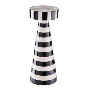 STRIPES - κηροπήγιο κεραμικό για κερί κολώνα 25cm