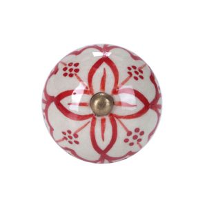 OPEN - πόμολο, κόκκινο/λευκό