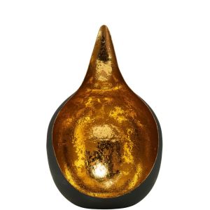 DELIGHT - κηροπήγιο για ρεσό, στρογγυλό μαύρο 15cm