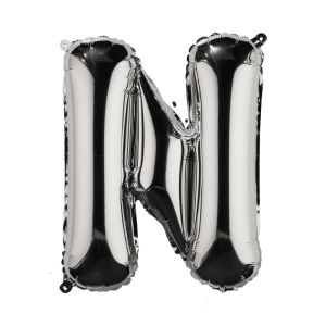 UPPER CLASS - μπαλόνι ασημί "N"